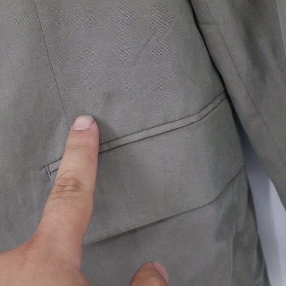 All Saints Blazer Mens 36 Ren Double Breasted Six Button Wool Blend peak lapel - Picture 14 of 14